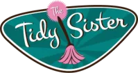 The Tidy Sister cleaning service logo badge design